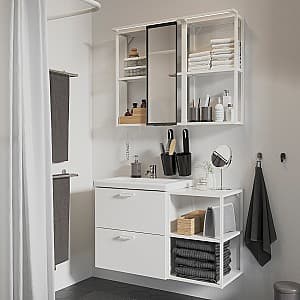 Комплект мебели для ванной IKEA Enhet/Tvallen/Pilkan 102x43x65  Белый