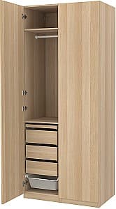 Шкаф IKEA Pax/Forsand ящик/штанга/корзина 100x60x201 Имитация Состаренного Дуба