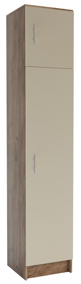 Dulap penal Confort-NV Stephani Stejar Kraft Tobaco(Maro)/Satin(Bej)