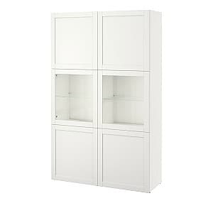 Dulap cu vitrina IKEA Besta Hanviken/Sindvik glass white