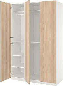 Dulap IKEA Pax/Forsand bare/rafturi 150x60x236 Alb/Aspect Stejar Antichizat