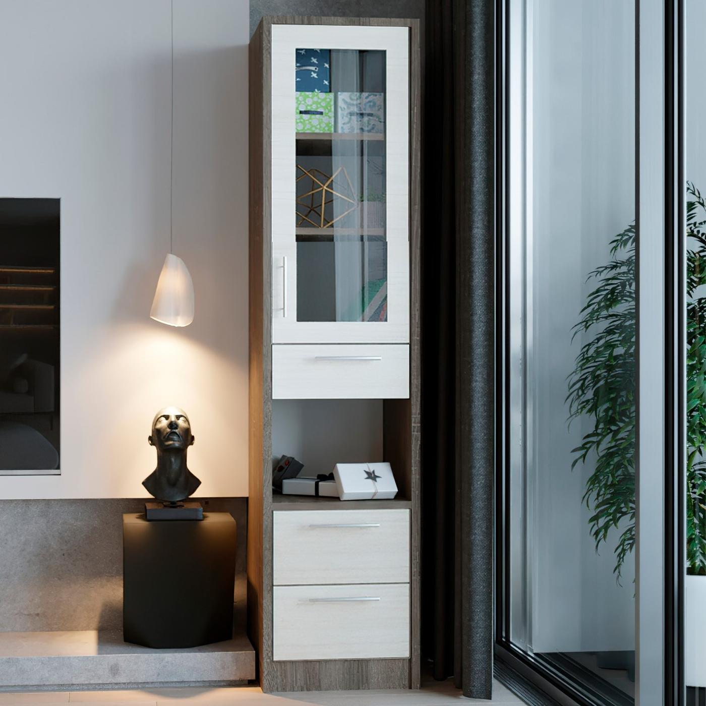 Dulap cu vitrina PS P-43(3) sticlă