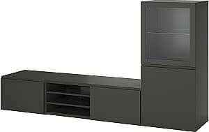 Tumba pentru televizor IKEA Besta/Sindvik/Vasterviken sticla/sertar 240x42x129 Gri Inchis