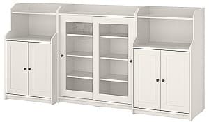 Шкаф витрина IKEA Hauga White 244x46x116 см