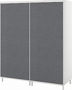 Шкаф-купе IKEA Platsa/Larkollen 160x57x191 Белый/Темно Серый
