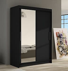 Dulap-cupe Space Meble Miami VI 120x200x58 Negru Mat