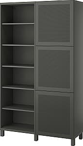 Etajera IKEA Besta/Mortviken 120x42x202 Gri Inchis