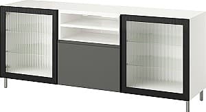 Tumba pentru televizor IKEA Besta/Vasterviken/Fallsvik 180x42x74 Alb/Antracit