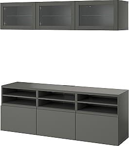 Стенка IKEA Besta/Sindvik/Vasterviken 180x42x192 Темно Серый