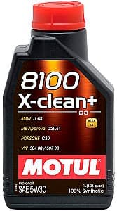 Ulei motor Motul 8100 X-Clean+ 5W-30 1L