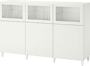 Шкаф витрина IKEA Besta/Sutterviken/Kabbarp 180x42x112 Белый