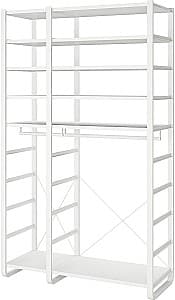 Etajera IKEA Elvarli 125x55x216 Alb