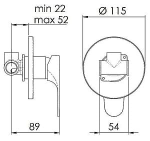 Смеситель для душа Remer Class Line L30NO