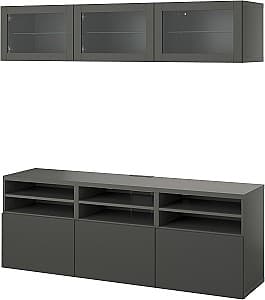 Living IKEA Besta/Sindvik/Lappviken 180x42x192 Gri Inchis