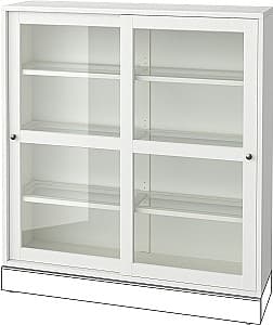 Шкаф витрина IKEA Havsta 121x35x123 Белый