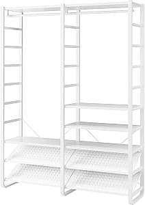 Стеллаж IKEA Elvarli 165x40x216 Белый