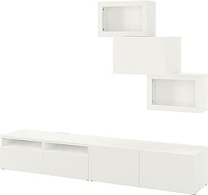 Стенка IKEA Besta/Lappvikenusi 240x42x190 Белый