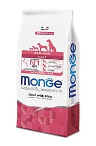 Сухой корм для собак Monge ALL BREED ADULT MONOPROTEIN BEEF/RICE 12kg