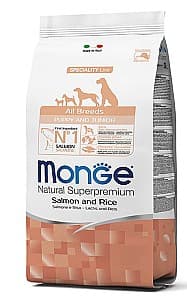 Hrana uscata pentru caini Monge ALL BREED PUPPY Salmone/Rice 12kg