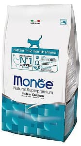 Сухой корм для кошек Monge KITTEN Chicken 400gr.