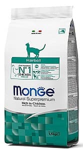 Сухой корм для кошек Monge HAIRBALL Chicken 1.5kg