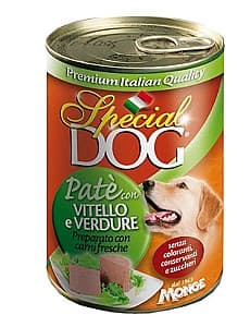 Hrana umeda pentru caini Special Dog Pate with veal and vegetable 400gr