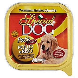 Влажный корм для собак Special Dog Pate with chicken and rice JUNIOR 150gr