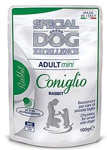 Hrana umeda pentru caini Special Dog EXCELLENCE POUCH MINI ADULT RABBIT 100gr