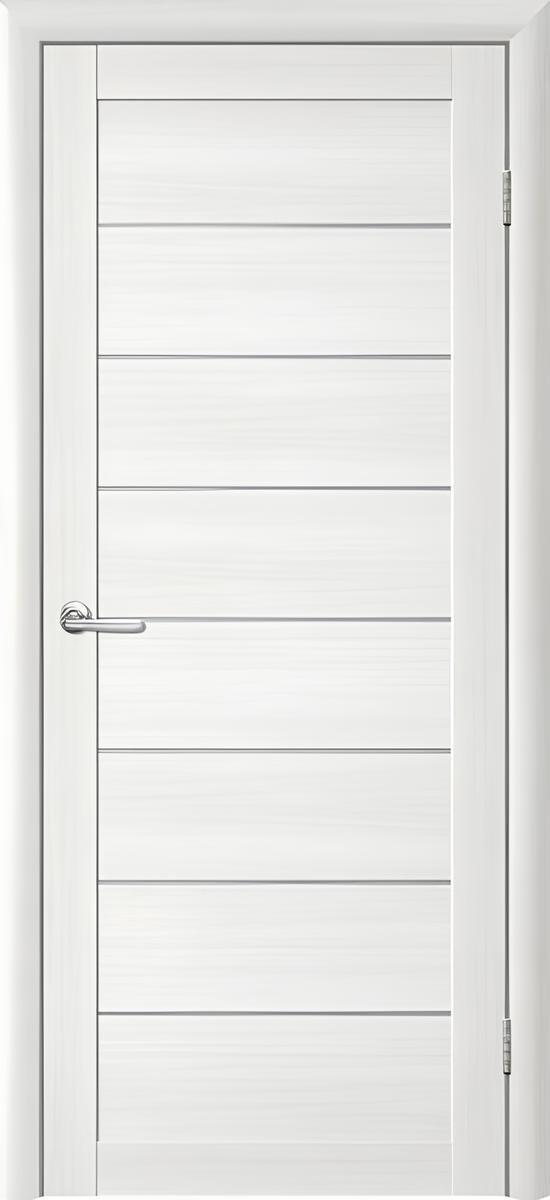 Дверное полотно Albero Bella T-1 White (sticla mata)