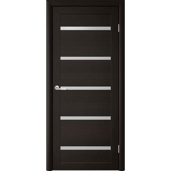 Дверное полотно Albero Flora T-2 Black (sticla mata)