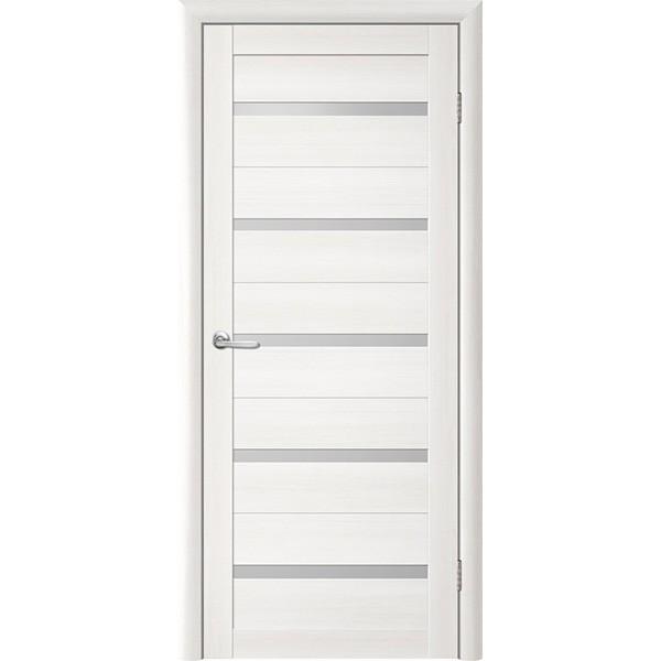 Дверное полотно Albero Flora T-2 White (sticla mata)