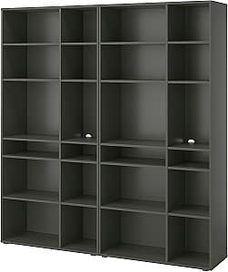 Стеллаж IKEA Vihals 190x37x200 Темно Серый