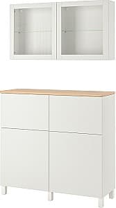 Шкаф витрина IKEA Besta/Lappviken/Sindvik/Stubbarp 120x42x240 Белый