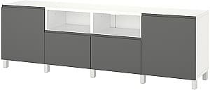 Tumba pentru televizor IKEA Besta/Vasterviken 240x42x74 Alb/Gri Inchis