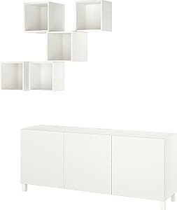 Стенка IKEA Besta/Eket/Lappviken/Stubbarp 180x42x220 Белый