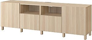 Тумба под телевизор IKEA Besta/Lappviken/Stubbarp 240x42x74 Имитация Состаренного Дуба