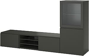 Тумба под телевизор IKEA Besta/Sindvik/Vasterviken нажимные направляющие 240x42x129 Темно Серый