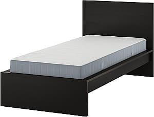 Кровать IKEA Malm/Vesteroy экстра жесткий/с матрасом 90x200 Черно Коричневый