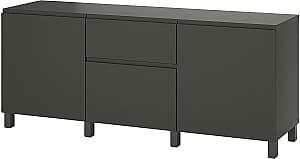 Тумба под телевизор IKEA Besta/Vasterviken/Stubbarp нажимные направляющие 180x42x74 Темно Серый