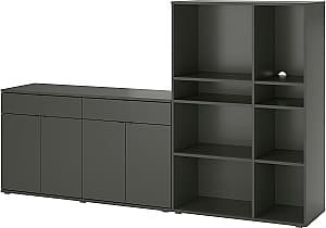 Стеллаж IKEA Vihals 235x37x140 Темно Серый