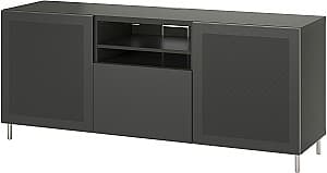 Тумба под телевизор IKEA Besta/Lappviken/Mortviken нажимные направляющие 180x42x74 Темно Серый