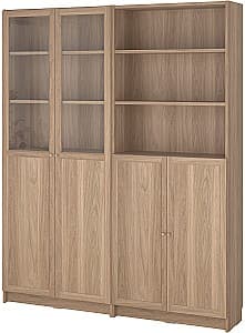 Etajera IKEA Billy/Oxberg 160x30x202 Aspect Stejar