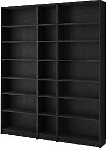 Etajera IKEA Billy  200x28x237 Negru Aspect Stejar