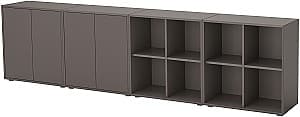 Стеллаж IKEA Eket 280x35x72 Темно Серый