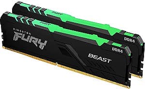 Оперативная память Kingston HyperX FURY Beast RGB Black 32GB(2x16GB) DDR5-5600MHz (KF556C36BBEAK2-32)