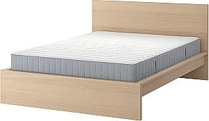 Кровать IKEA Malm/Valevag 140x200 Беленый Дубовый Шпон/Экстра Жесткий