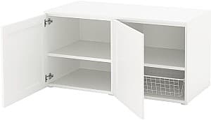 Tumba pentru incaltaminte IKEA Platsa cu depozitare 120x57x63 Alb/Sannidal Alb