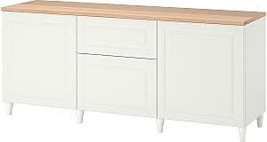 Комод IKEA Besta/Smeviken/Kabbarp 180x42x76 Белый/Дуб