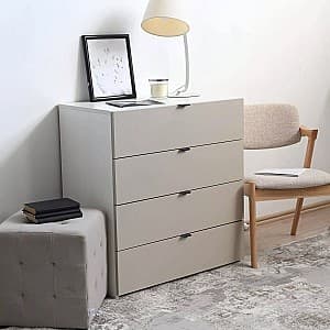 Комод Fabrik Home Hardy 4Я Белый Ясень/Светло-Серый Матовый