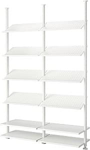 Стеллаж IKEA Elvarli 175x51x222/350 Белый